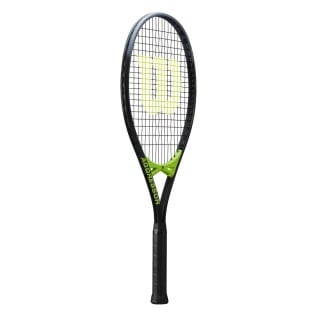 Wilson Tennisschläger Aggressor 112in/280g/Freizeit 2024 schwarz/neongrün - besaitet -